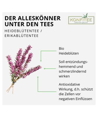 Jumps Bio Heidebl tte Tea 1000g - Organic Vegan Heather Herb Additive-Free Premium Quality - Versatile Natural Product for International Shipping - Buy Online on GoSupps.com