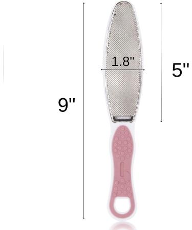 Wonder Pedi Double-Sided Foot File - Emery & Stainless Steel Callus Remover for Feet - Professional Foot Scrubber Dead Skin & Heel Scraper - Foot Rasp for Cracked Heels Repair - Buy Online on GoSupps.com