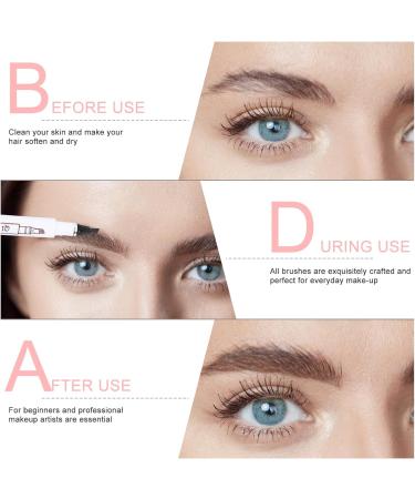 SEWACC Lot de 2 Crayons Sourcils Waterproof Mine Micro-Fourchue Couleur Chestnut Tenue Longue Dur e Stylo Sourcils Pr cis pour Maquillage Naturel R sistant L Eau et la - Buy Online on GoSupps.com