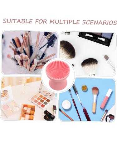 Didiseaon Makeup Brush Cleaner makeup cleaner cup makeup brush small cosmetic brush cleaner cosmetic brush cleaner cup Silica gel Cleaner make up detergent cleaning rack travel cleaning cup - Buy Online on GoSupps.com