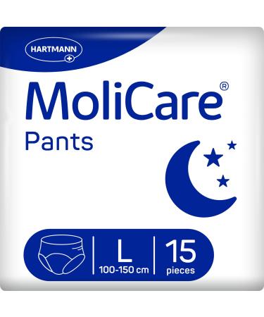 MoliCare Pants Night: Incontinence pants for moderate urinary incontinence size L (100-150) 4x15 pieces Night L 60 pieces