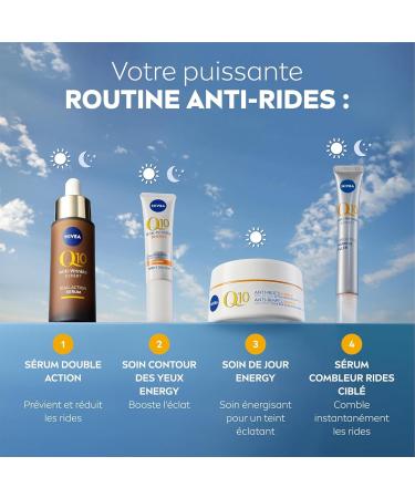 NIVEA Q10 Energy Face Set (1 x 1 pce) - Anti-wrinkle face care - Moisturizing face cream and radiance routine with Vitamin C - Day cream SPF15 + energizing night cream for dull & tired skin - Buy Online on GoSupps.com