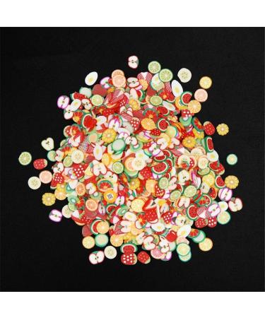 Fruit Fimo Slices 1000pcs Colorful 5mm 3D Polymer Clay Nail Art Decoration for Slime DIY Crafts - Buy Online on GoSupps.com