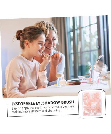 Ipetboom 50pcs Stick Plastic Makeup Latex Dual-headed Double-ended Eye Shadow Eyeshadow Disposable Supplies 6x1cm As Shown - Buy Online on GoSupps.com