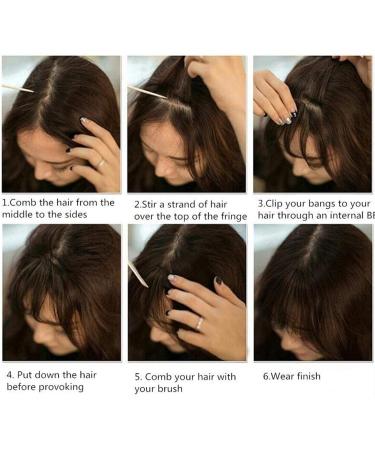 Bangs Hair Clip Bangs Hair for Women Clip In Blunt Fringe Bangs Non-remy Human Hair Air Fringe Bangs Invisible Seamless Indian Natural Straight Flat Bangs Hairpiece Clip in Bangs (Color : Black) - Buy Online on GoSupps.com