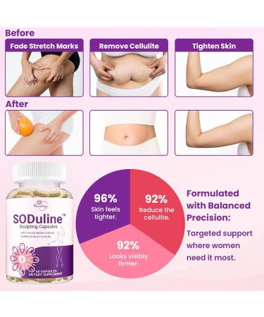 Anti Cellulite Supplement SODuline Sculpting Capsules with French Melon SOD & Phyto Beadlets Cellulite Reduces Cellulite Remover for Legs Skin Smoothing & Thighs Collagen Supplements 60 Caps 60 Count (Pack of 1) - Buy Online on GoSupps.com