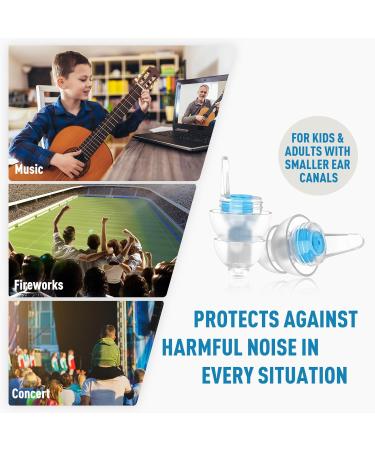 Best Ear Plugs for Kids (6-12 yrs) - Airplane Ear Pressure Relief & Noise Cancelling - Comfortable 25dB Ear Protection in Navy - Buy Online on GoSupps.com