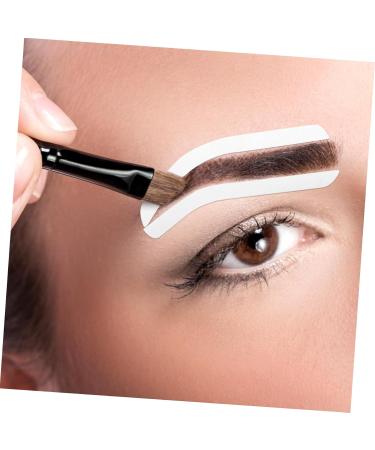 Mikinona 12 Sheets Eyebrow Ruler Stencils White Brow Mapping Stickers Eye Brow Shapers - Buy Online on GoSupps.com