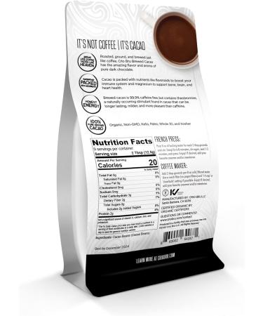 Crio Bru 2 Pack 133g 4oz Little Bag Ghana Bundle | 100% Pure Ground Cacao | Great Substitute to Herbal Tea and Coffee | Honest Energy | Keto Whole 30 Paleo Organic Non-GMO Kosher - Buy Online on GoSupps.com