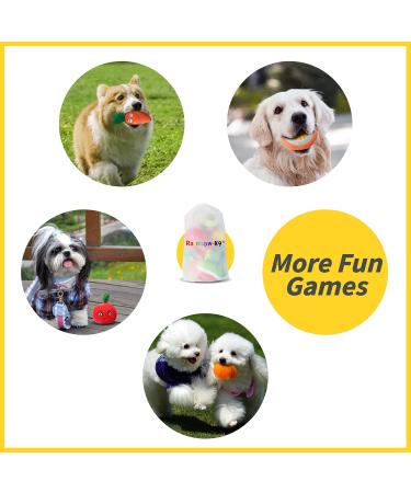 Rainbow-K9 12 Pack Dog Squeaky Toys Cute Plush Toys Stuffed Fruits Vegetables Dog chew Toy Squeaky Dog Toys for Puppy Small Dog Pets - Buy Online on GoSupps.com