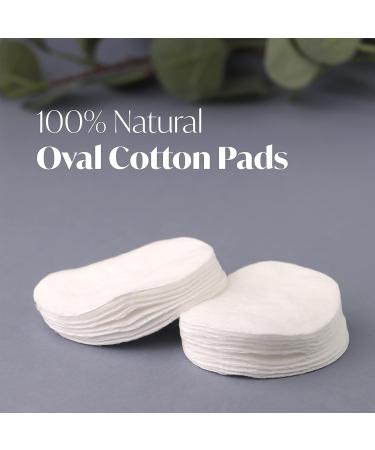 DIVCHI Oval Cotton Pads - 60 Pack for Face | Makeup Remover Pads Hypoallergenic Lint-Free | 100% Pure Cotton - Buy Online on GoSupps.com