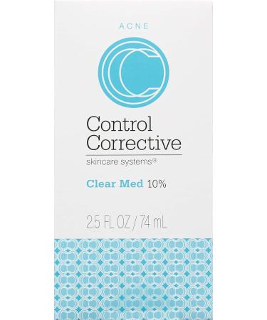 CONTROL CORRECTIVE Clear Med 10% Acne Treatment Lotion - 2.5 Oz | Benzoyl Peroxide & Sulfur Formula for Breakouts | Kills Acne Bacteria, Dries Blemishes - Buy Online on GoSupps.com