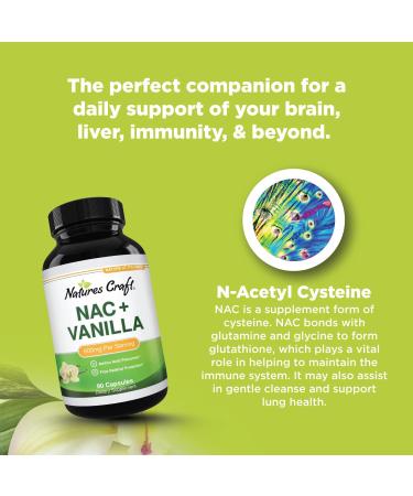 NAC Supplement 600mg Amino Acids - Vanilla Flavor for Liver and Kidney Cleanse | High Absorption N-Acetyl Cysteine for Detox Support - Buy Online on GoSupps.com
