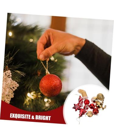 Alipis 72 Pcs Christmas Balls Decor Christmas Tree Bauble Xmas Christmas Tree Ornament Accessories Box Red 6.00X6.00X6.00CM - Buy Online on GoSupps.com