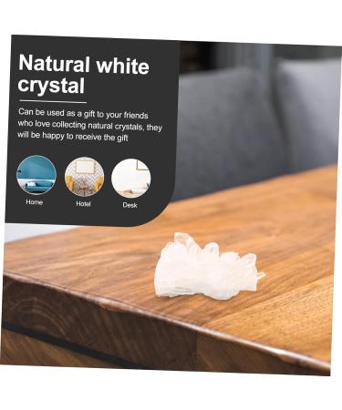 GLEAVI 3pcs High Transparent Crystal Ornament Natural Crystals Natural Crystal Decor Office Accessories Whitex3pcs 4X3X2.5CMx3pcs - Buy Online on GoSupps.com