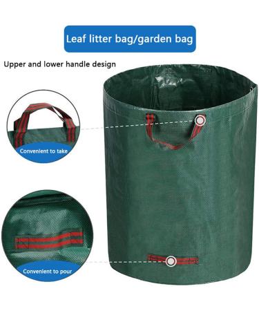 Lawn and Bags | Lawn Bags with Large Capacity | Lawn Garden Bags Garden Bags for Debris Large Capacity with Up and Down Handles for Easy Dumping Fovolat 60l - Buy Online on GoSupps.com