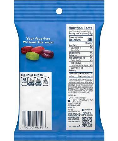Sugar Free Healthy Snack Value Bundle-JollyRancher Hard Candy 3.6oz Twizzlers Strawberry 5oz ReesePeanut Butter Mini Cup 3oz Keto Candy Bonus Grocery Bag 4 Piece Set - Buy Online on GoSupps.com