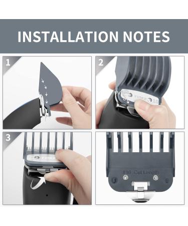 Yinke for Wahl Clipper Guards Set 10 12 14 16 18 20 Extra Long Hair Clipper Guards with Metal Clip 6 Cutting Lengths 1.25/1.5/1.75/2/2.25/2.5 inch Fits Most Cordless/Cord Wahl Clippers (Gray) - Buy Online on GoSupps.com