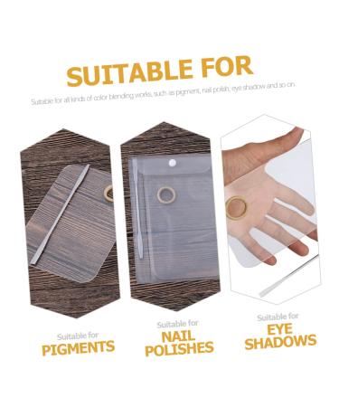 Buy 2 Sets Beauty Palette & Cosmetic Mixing Gel Polish - Eyeshadow & Nail Makeup Mixing Plate with Spatula - International Shipping Available - Buy Online on GoSupps.com