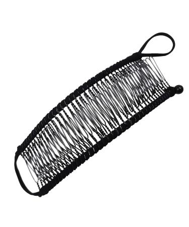 Banana Hair Clips 40 Combs Stretch & Adjust  Comfy  Damage & Crease-Free All-Day Hold for Natural Curly Thick Wavy Hair Ponytail Style(Black large) - Buy Online on GoSupps.com