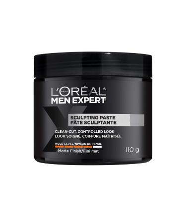L Or al Paris Men Expert Sculpting Paste Hair Paste For Men Formulated For Extra Strong Hold With A Matte Finish For Any Clean-Cut Style 110 g