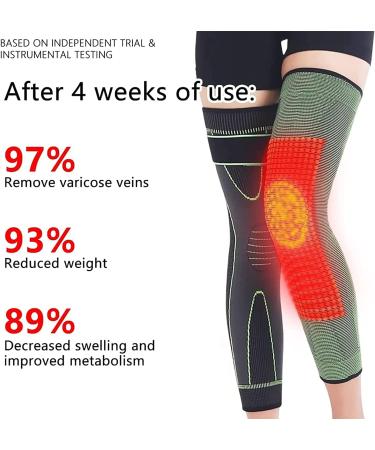Tourmaline Acupressure Self-Heating Knee Sleeve with Black Socks Set - 2XL - Buy Online on GoSupps.com
