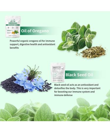 GEHALUKS Oil of Oregano with Black Seed Oil Softgels | 6000mg | Non-GMO Gluten Free | Antioxidant & Seasonal Wellness Support | 300 Capsules-001 - Buy Online on GoSupps.com