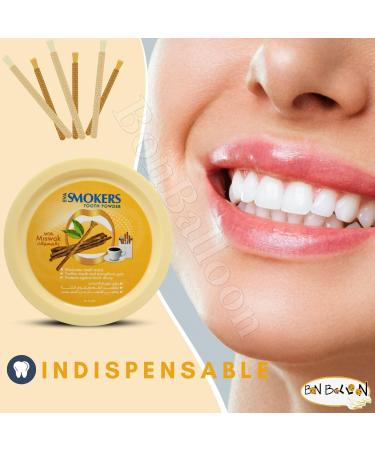 Eva Smokers Tooth Powder - Miswak Flavor | Natural Herbal Halal Tooth Care for Radiant Teeth & Fresh Mouth - 1.41 oz / 40 gm - Buy Online on GoSupps.com