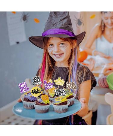 40Pcs Hocus Pocus Cupcake Toppers Hocus Pocus Party Decorations Hocus Pocus Decorations I Put A Spell on You I Smell Children Cupcake Toppers Glitter Hocus Pocus Party Supplies - Buy Online on GoSupps.com