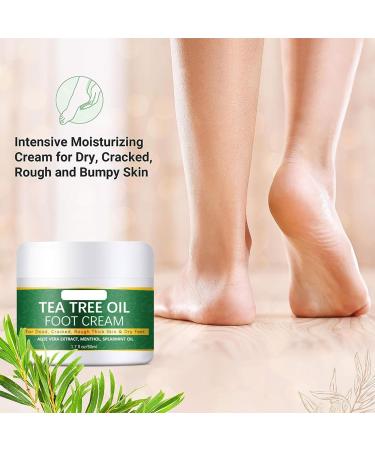  Eazerom 11 Foot Cream with Melaleuca oil removes calluses and softens moisturizes and repairs cream for dry cracked feet deep hydration - Buy Online on GoSupps.com