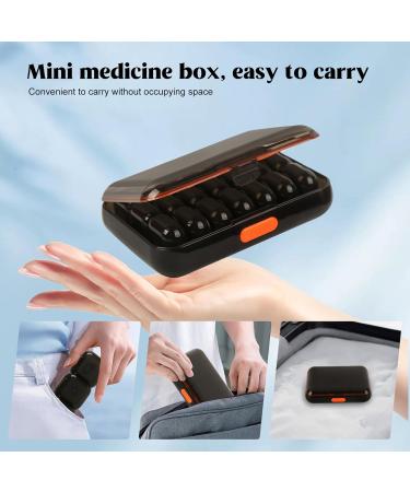 21-Grids Pill Organizer - Waterproof 7-Day Weekly Pill Box for Vitamins Fish Oil & Supplements | Push Button Daily Case - Buy Online on GoSupps.com