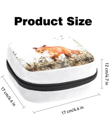 Animal Fox Color826 Sanitary Napkin Storage Bag | Period Tampon Makeup Pad Pouch - Buy Online on GoSupps.com