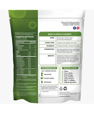 Buy MRM Organic Detox & Cleanse Powder - Peach Mango Flavor, 4.2 oz (120g) - Buy Online on GoSupps.com