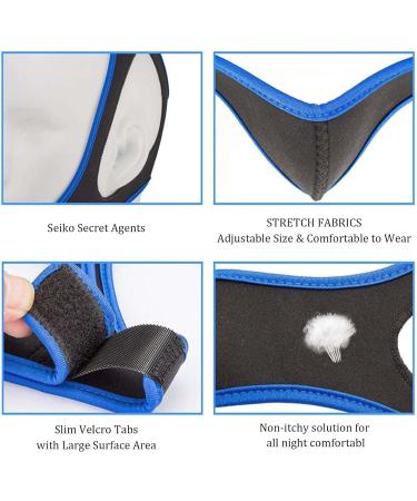 VeraLabs Airflow Jaw Strap - Anti-Snoring Chin Strap for Sleep Comfort & Close Mouth Support (Black - Buy Online on GoSupps.com