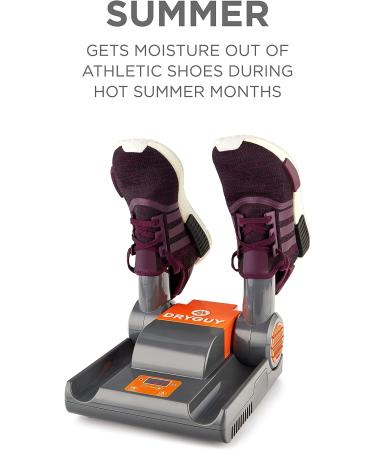 Unisex Force Dry Sport-Digital Shoe Dryer | Gray Orange | Universal Fit - Buy Online on GoSupps.com