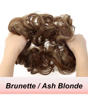 JJstar Messy Hair Bun Scrunchies for Women - Brunette/Ash Blonde Chignons - Buy Online on GoSupps.com