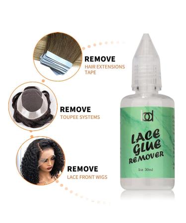 Wig Glue Remover Tape Remover for Tape in Hair Extensions Wig Remover for Front Lace Wig Fast Removes Double Sided Adhesive Tape Hair Extensions & Lace Hairpiece and Wig & Toupee Systems - Buy Online on GoSupps.com