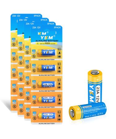 YKM 20 Pack 12V Alkaline 23A Battery MN21/23 23AE L1028F A23G 12 Volt A23 Battery for Ceiling Fan Remote Garage Door Opener