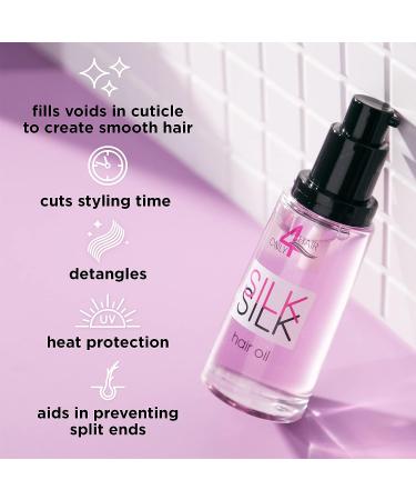 ONLY4HAIR Silk Hair Oil for Dry Damaged Hair Treatment - Anti Frizz Control Serum - Buy Online on GoSupps.com