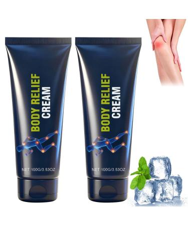 Denir Bonee 2Pcs CapsaCare Body Relief Care Cream with Capsaicin & Arnica Joint Relief Cream Fast Absorption Mild & All Natural for Hands Legs Waist Joints and Shoulders (200g)