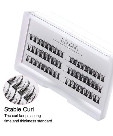 DSLONG Manga Lash Individual Cluster Lashes Extension Kit - Natural Look 3D Cosplay Eyelash Extensions (A02) - Buy Online on GoSupps.com
