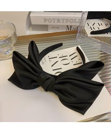 Uchyius Big Bowknot Headband for Women and Girls - Cute Black Hair Accessory - Buy Online on GoSupps.com