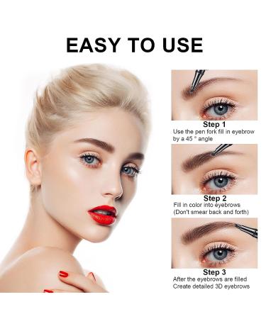treStiQue Eyebrow Microblading Pen with Micro-Fork Tip - Waterproof Dark Brown - Buy Online on GoSupps.com