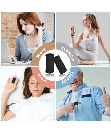 10-Piece Finger Protection Bandages for Injury Relief - Stretchy Black Finger Support for Arthritis & Swelling | Ednyzakrn - Buy Online on GoSupps.com