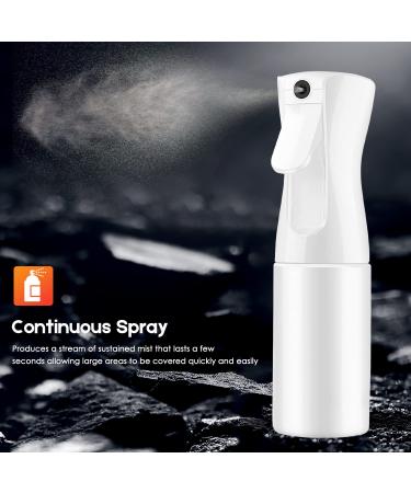 2 Pack Continuous Fine Mist Hair Spray Bottle 6.8 OZ - Refillable Empty Sprayer for Salon, Cleaning, Plants & Skin Care - Buy Online on GoSupps.com