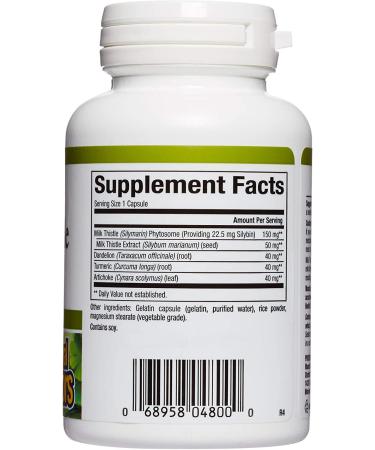 Natural Factors Milk Thistle 150mg - 90 Capsules | Herbal Liver Support - Buy Online on GoSupps.com