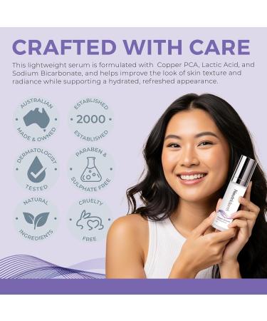 Neutriderm Copper Activator Face Serum Hydrating & Revitalizing Serum with Copper PCA & Lactic Acid Lightweight Moisturizer for Healthy-Looking Skin 30ml (1 fl oz) - Buy Online on GoSupps.com