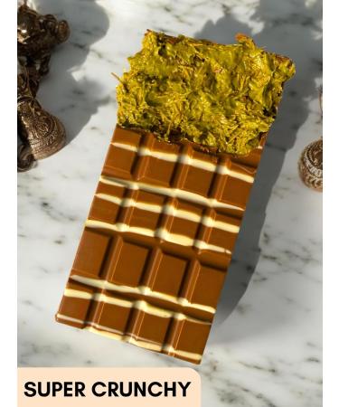 Dubai XXL chocolate bar 220g pistachio & knafeh extra crunchy extra filling milk chocolate XL chocolate Dubai - Buy Online on GoSupps.com