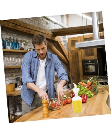 Zerodeko 1pc Glass Oil Bottle Soy Sauce Glass Olive Oil Bottle Oil Vinegar Jar Salad Oil Dispenser Household Oil Bottle Kitchen Glass Seasoning Bottle Liquid Oil Filter Pot Simple 26X5.8CM Transparent - Buy Online on GoSupps.com