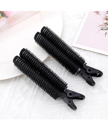 Hair Root Fluffy Clip 4 Pcs Non-Slip Cold Wave Curling Iron for Home Showers Salon DIY Styling Tools (Black) - Buy Online on GoSupps.com